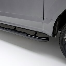 3" Round Black Steel Side Bars, Select Jeep Cherokee