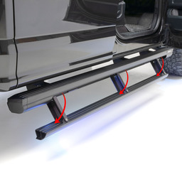 ActionTrac 83.6" Powered Running Boards, Select Ram 2500, 3500 Extended Crew Cab