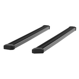 LUVERNE SlimGrip 5" x 78" Black Aluminum Running Boards (No Brackets) - 416078