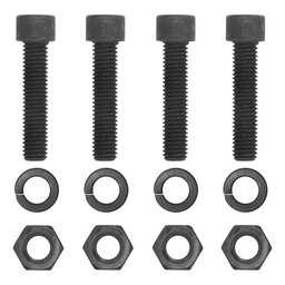 Curt Pintle Mount Hardware Kit (1/2", Grade 8, Black) - 48334