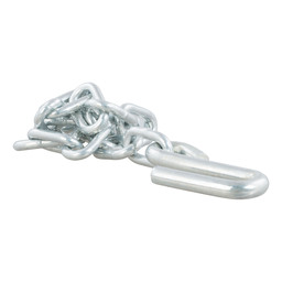 Curt 27" Safety Chain with 1 S-Hook (5,000 lbs, Clear Zinc) - 80040