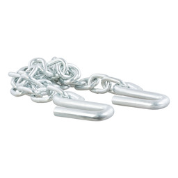 Curt 48" Safety Chain with 2 S-Hooks (7,000 lbs, Clear Zinc) - 80301