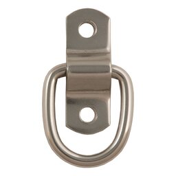 Curt 1" x 1-1/4" Surface-Mounted Tie-Down D-Ring (1,200 lbs, Stainless) - 83732