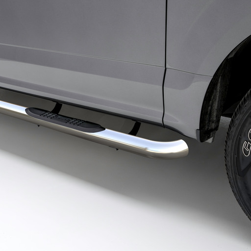 3" Round Polished Stainless Side Bars, Select Chevrolet, GMC Blazer K5