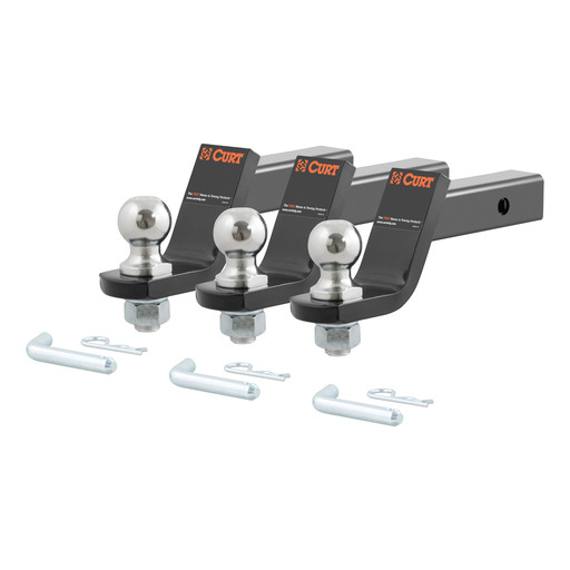 Loaded Ball Mounts with 2" Balls (2" Shank, 7,500 lbs., 4" Drop, 3-Pack)