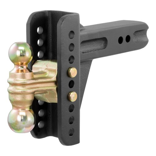 Adjustable Channel Mount with Dual Ball (2-1/2" Shank, 20,000 lbs., 6" Drop)