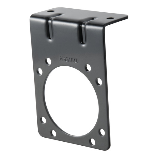 Connector Mounting Bracket for 7-Way RV Blade (Heavy-Duty, Black)