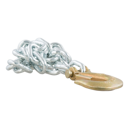 Curt 35" Safety Chain with 1 Clevis Hook (11,700 lbs, Clear Zinc) - 80314