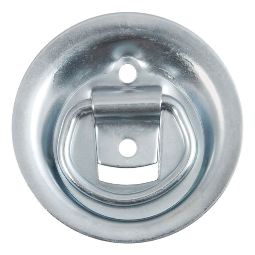 Curt 1-1/8" x 1-5/8" Recessed Tie-Down Ring (1,000 lbs, Clear Zinc) - 83710